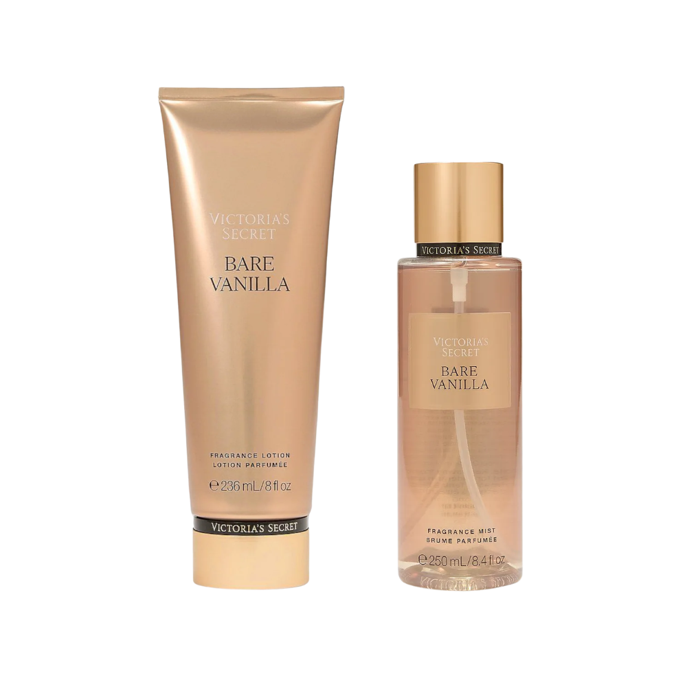 Pack x2 Bare Vanilla Victorias Secret Mist y Crema
