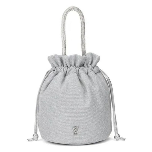 Bolso de mano brillante plateado Victorias Secret