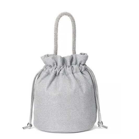 Bolso de mano brillante plateado Victorias Secret