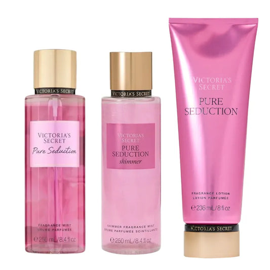 Pack x3 Pure Seduction Victorias Secret Mist y Crema