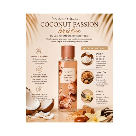 Body Mist Coconut Passion Brulee Victorias Secret