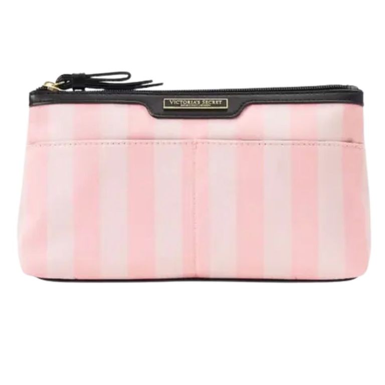Cosmetiquero Victorias Secret Signature Rayas Color Rosa
