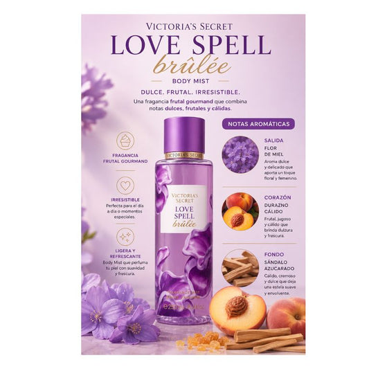 Body Mist Love Spell Brulee Victorias Secret