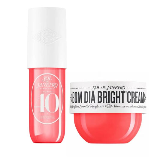 Set Perfume Mist 40 Bom Dia Bright 90ml + Crema Corporal 40 Bom Dia Bright 75ml - Sol de Janeiro